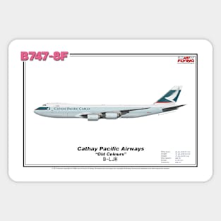 Boeing B747-8F - Cathay Pacific Cargo "Old Colours" (Art Print) Sticker